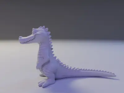 alligator 3D print model