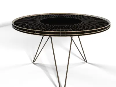 Circle Table 3D model