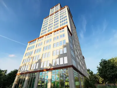 Skyscraper Building004 Low-poly 3D model