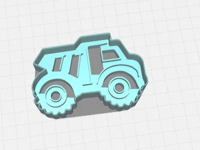 Truck Cookie Cutter 3D print model
