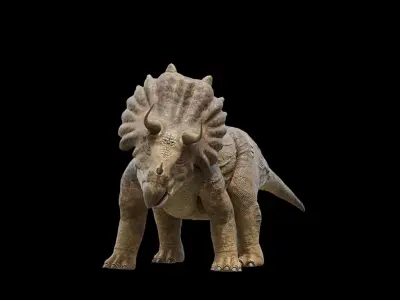 Monster Triceratops - Prehistoric Dinosaurs Low-poly 3D model