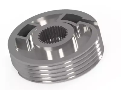 Car window regulator gear 3D print model