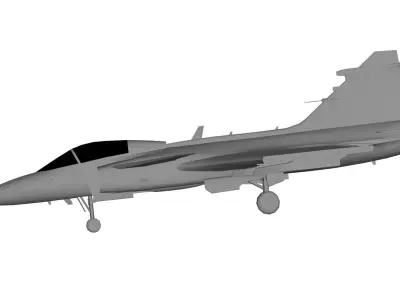 Saab JAS 39 Gripen 3D model get