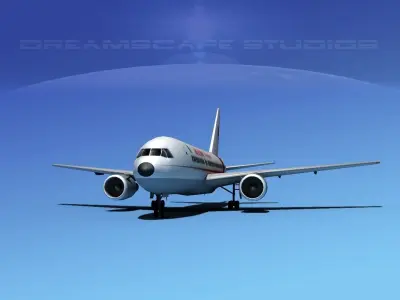 Boeing 767-100 Air Algerie 3D model