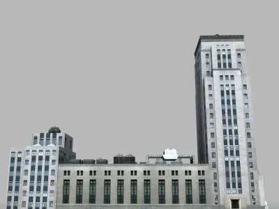 European Building 3D model Textured