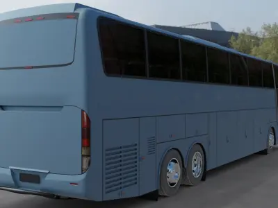 Busscar Jum Buss 400p Low-poly 3D model
