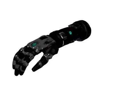 SciFi Cybernetic Prosthetic Arm Low-poly 3D model