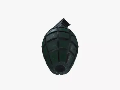 Grenade Low-poly 3D model 13