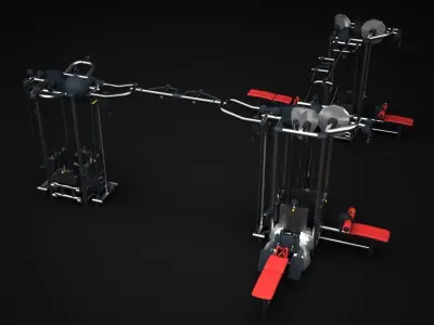Multistation Fitness Cable Machine 3D model order