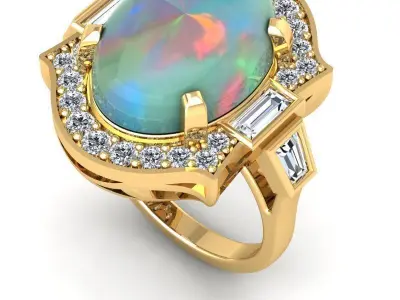 3D CAD NJ-1082-Ring 3D print model