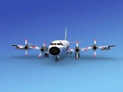 Lockheed P-3 Orion New Zealand 3D model