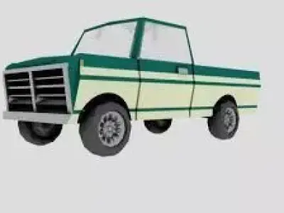 Classic rally pick up Free 3D model