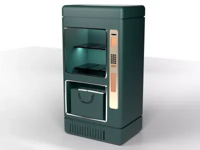 Vending Machine 3D Model  Snack  Drink Dispenser Asset Low-poly 3D model
