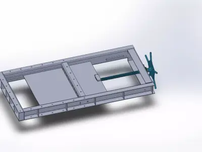 800 X 800 mm SLIDE VALVE 3D model