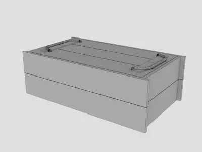 Transport crates Low-poly 3D model