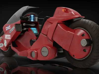 Akira - Kaneda motorcycle 3D model
