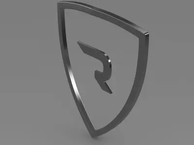 rimac logo 3D model by Sergey