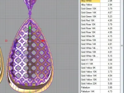 Taj Mahal earrings Free 3D print model