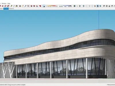 Sketchup Commercial Complex L9 3D model