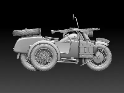 r 75 motorcycle 3D print model