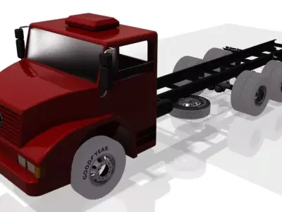 Path Mercedes-Benz G-1620 Free 3D model