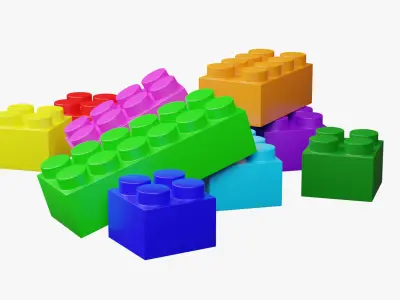 Kids Toys - Blocks 3D model