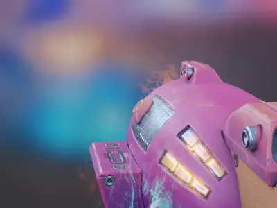 Stylized Blaster Low-poly 3D model