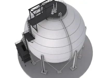 Refinery Module 3D model purchase