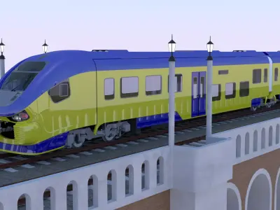 Viadcut with Pesa Link 3D model