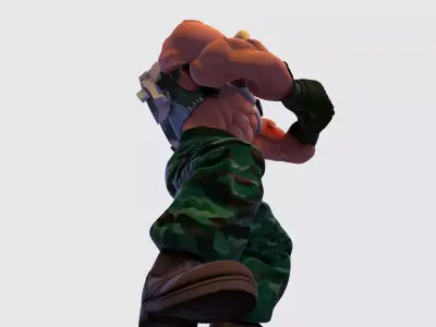 High Poly Jack 5 from takken Character 3D  3D print model
