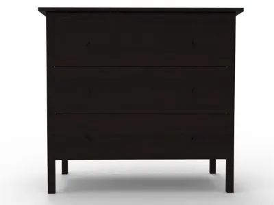 Classic Bedside Low-poly 3D model