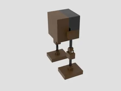 Cubemechh lego star wars walker Free low-poly 3D model