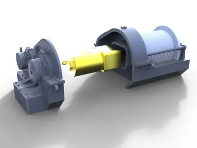 winch for ship model   Rostock 3D print model