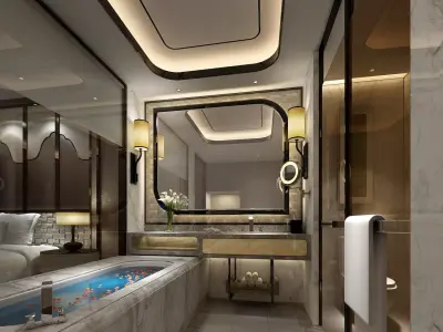 hotel bathroom 3D model purchase
