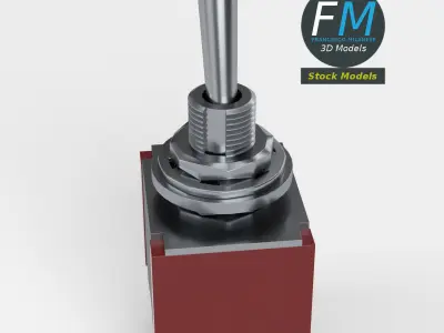 Double pole double throw switch 3D model