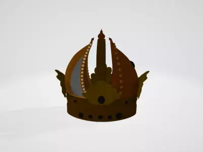 Highness Crown Low-poly 3D model