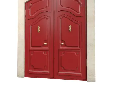 Entrance classic door 136 3D model