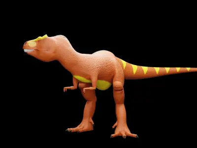 Tyrannosaurus Rex File Folder Free 3D model