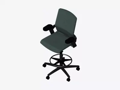 Chair - Office - Worksmart - Counter - Type 3 Low-poly 3D model