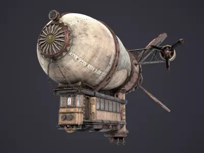 Airship 3D model by andriiyermolenko