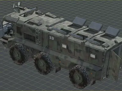 Kamaz - Typhoon Low-poly 3D model