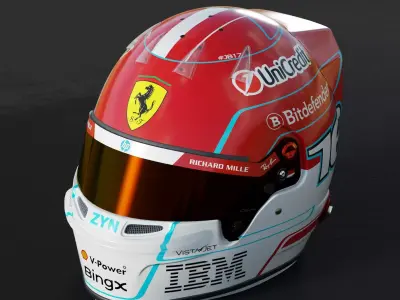 F1 Charles Leclerc Helmet 2026 3D model