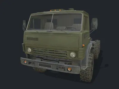 Kamaz 4310 Low-poly 3D model