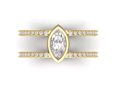 Wedding Ring  3D print model 160