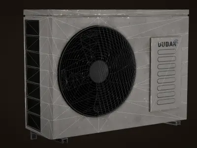 Air conditioner PBR Game Ready Low-poly 3D model