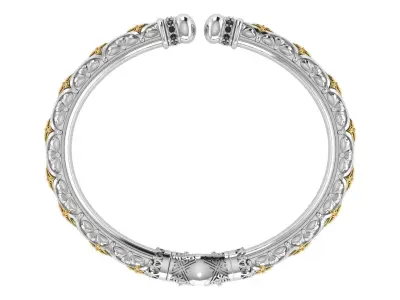 Bracelet with patterns antique bracelet 3D print model 3D print model purchase