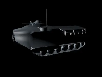 Amphibian Vehicle AAV7-A1 Free 3D model