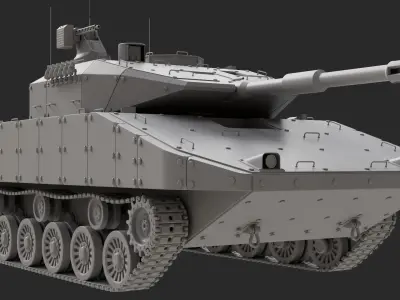 Tank concept Free 3D model