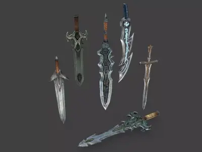Medieval Swords Pack 1 Low-poly 3D model