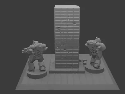 Epic Scale Miniature Terrain Piece 3D print model